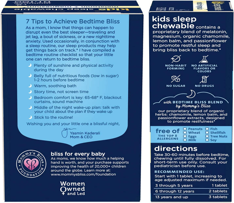 Mommy's Bliss Sleep Chewables for Kids (Pack of 35)