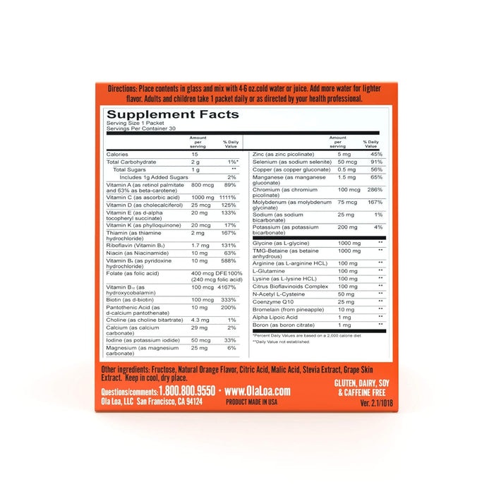 Ola Loa Energy Multi-Vitamin (Pack of 30) - Orange
