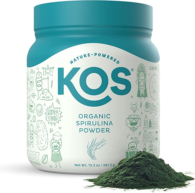 Kos Spirulina Gluten-Free Powder, 13.5 Oz