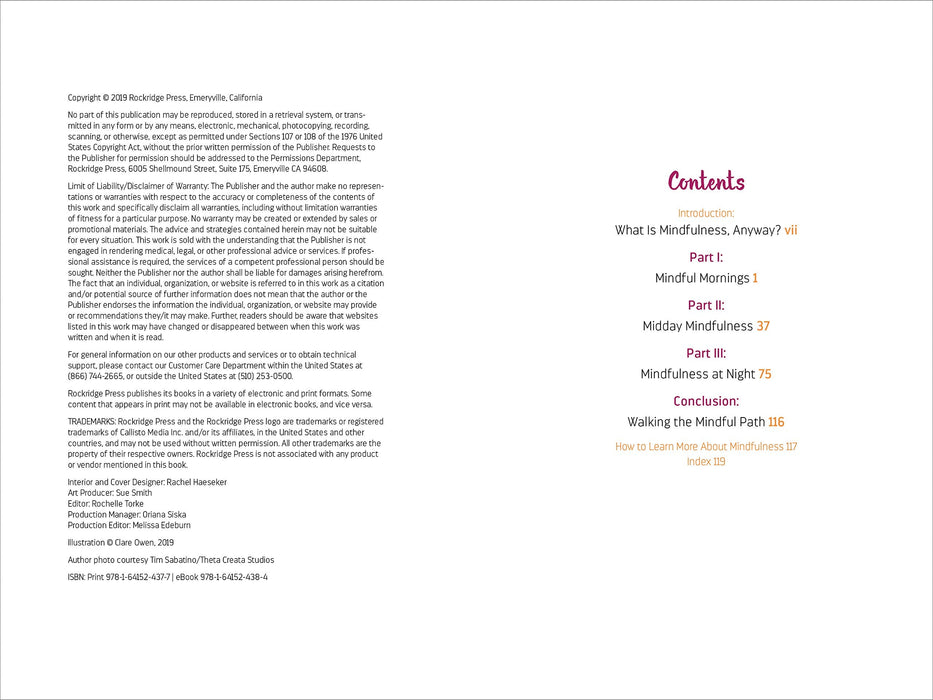 Mindfulness for Teens in 10 Minutes a Day: Exercises to Feel Calm, Stay Focused & Be Your Best Self (Spiral Bound)