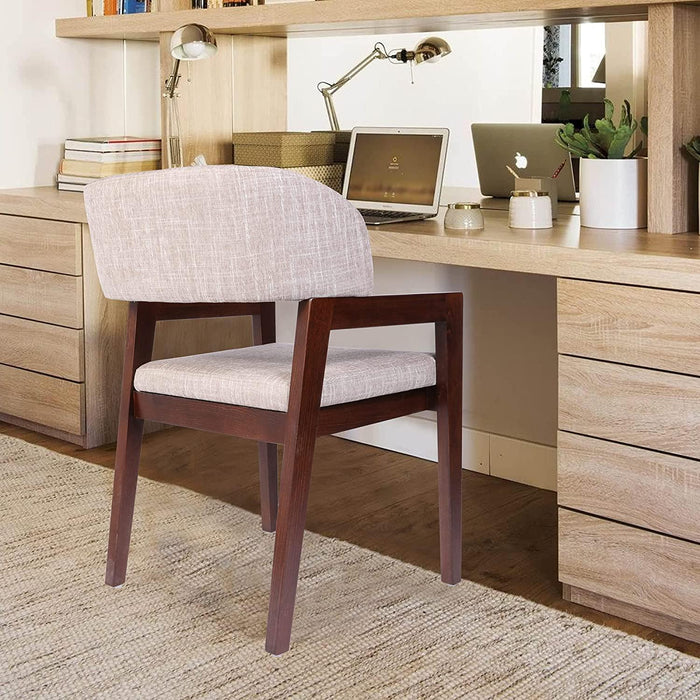 Mid Century Modern Accent Chairs Wood Frame Upholstered Armchair for Living Room, Kitchen, Bedroom