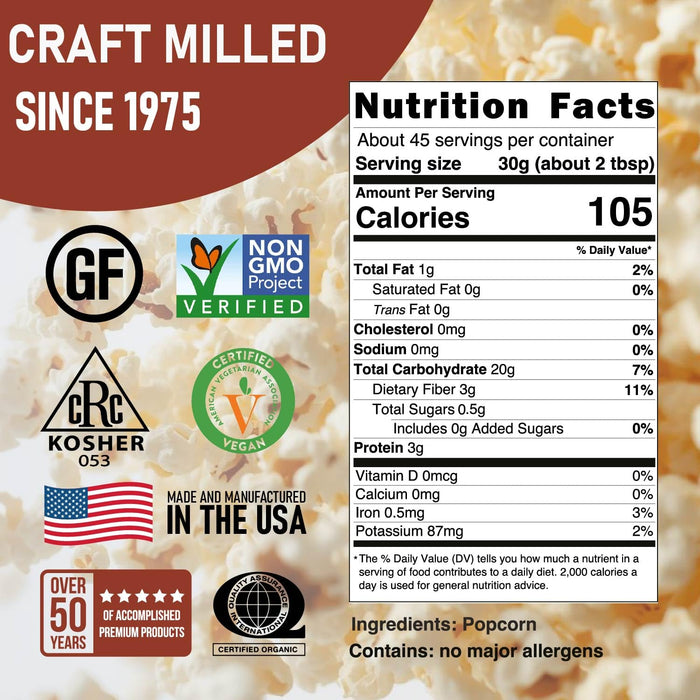 Gourmet Yellow Popcorn Kernels