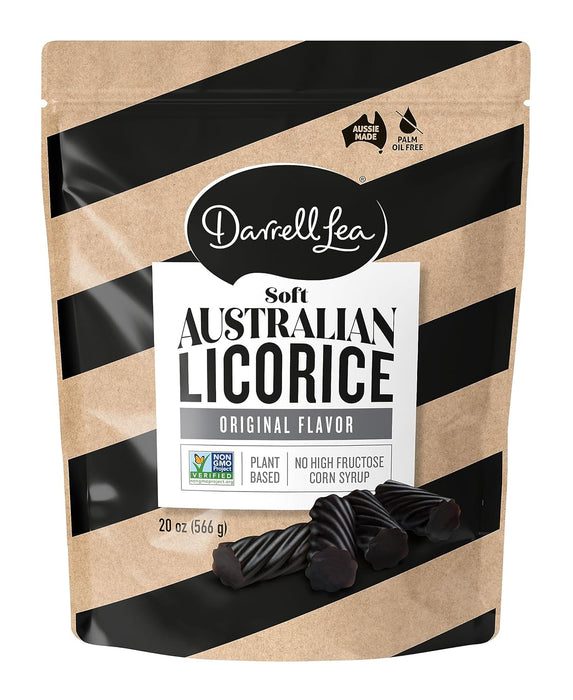 Darrell Lea Soft Australian Licorice, 20 oz (Pack of 10) - Original Flavor Case