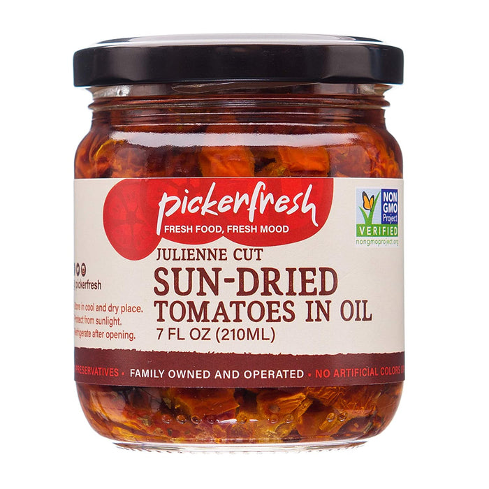 Pickerfresh Julien Sun-Dried Tomatoes in Oil, 7 Oz