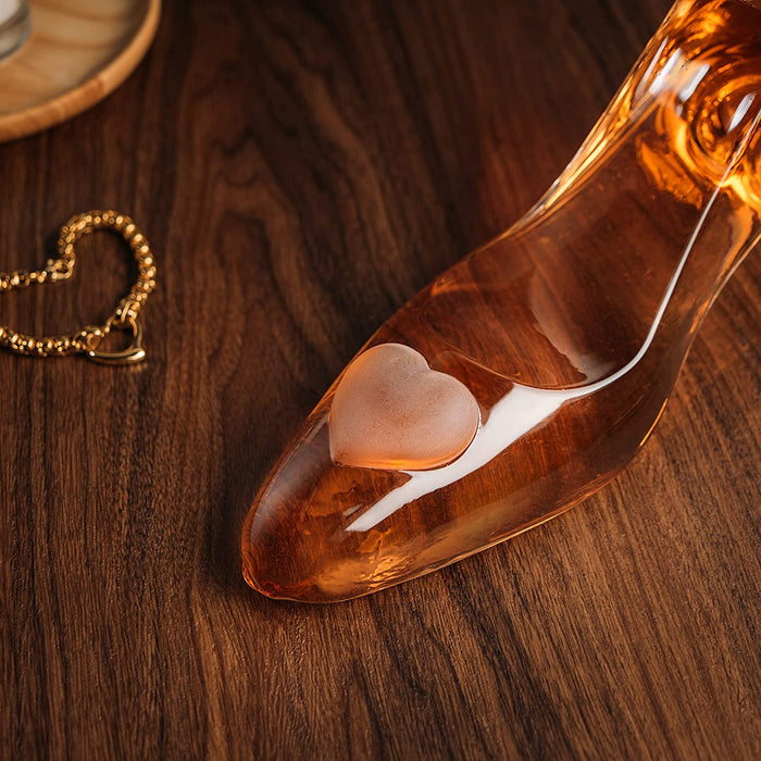 Stiletto Whiskey and Wine Decanter by The Wine Savant with Stopper - Luxurious Handcrafted High Heel Decanter for Wine Liquor Rum Bourbon Tequila - Elegant Decanter Gifts for Women!