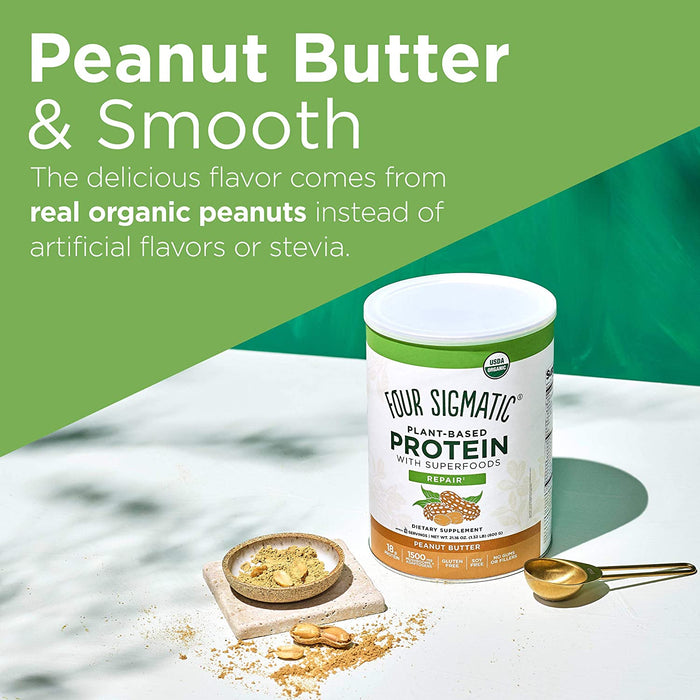 Four Sigmatic - Plant Based Protein - Peanut Butter 21.16 Oz