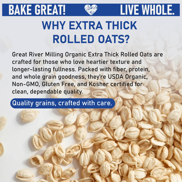 Organic Extra Thick Rolled Oats