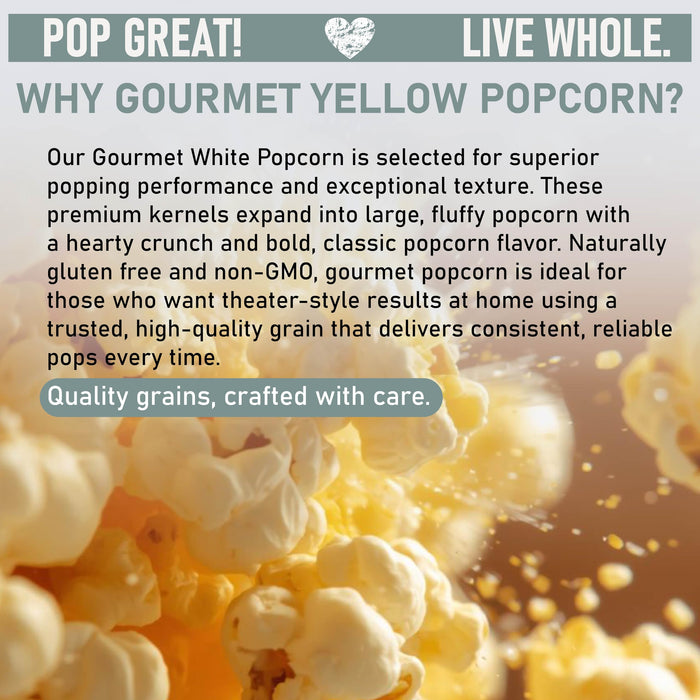 Gourmet White Popcorn Kernels