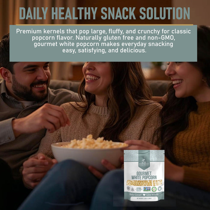 Gourmet White Popcorn Kernels