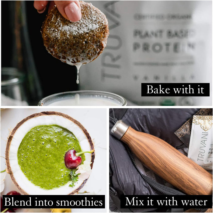 Truvani Vanilla Plant-Based Protein Powder - 10.47 Oz