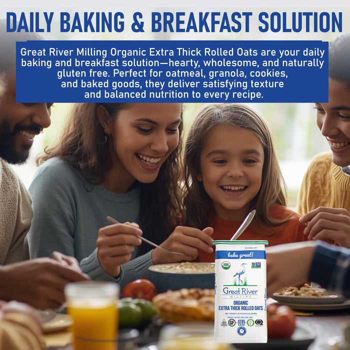Organic Extra Thick Rolled Oats