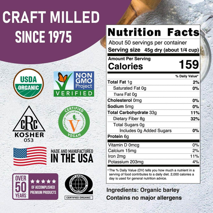 Organic Hulled Barley