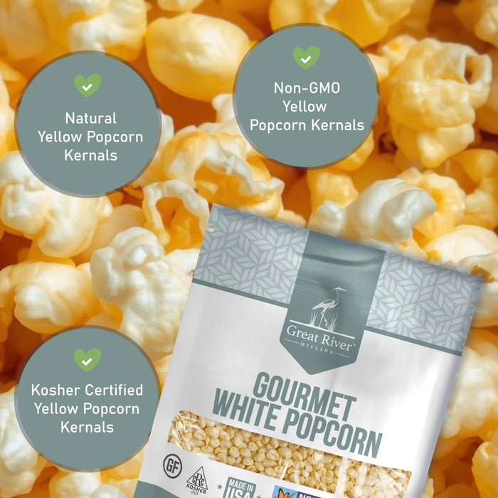Gourmet White Popcorn Kernels