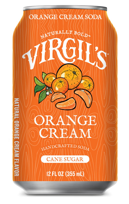 Virgil's Orange Cream Soda, 4/12 fl oz (Pack of 6) - Gluten-Free Kosher