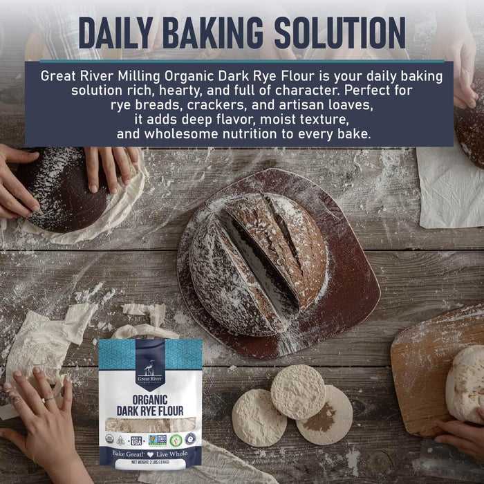 Organic Dark Rye Flour
