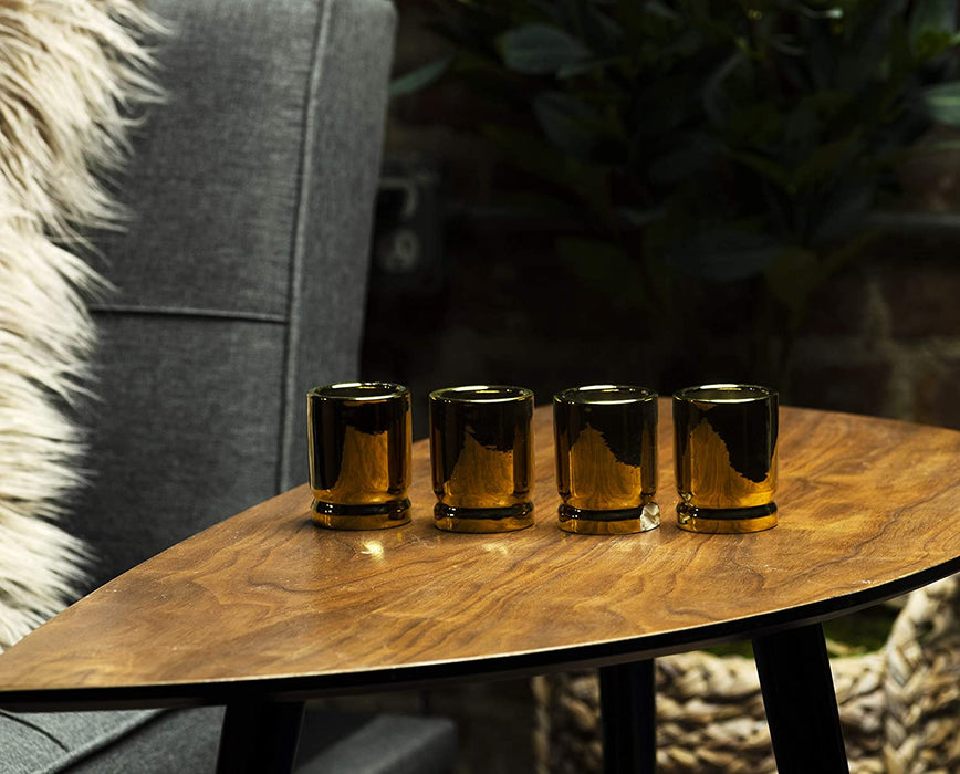 The Wine Savant 50 Caliber Bullet Shot Glasses Set - Set of 4 - Each holds 2 Ounces - Tactical Bullet Casings Shot Glasses
