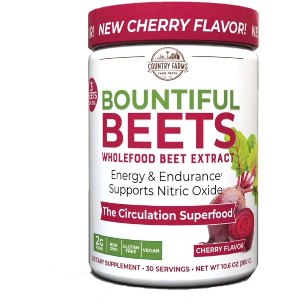 Country Farms Bountiful Beats Powder: Electrolyte-Rich Superfoods for Daily Well-being - 10.6 Oz