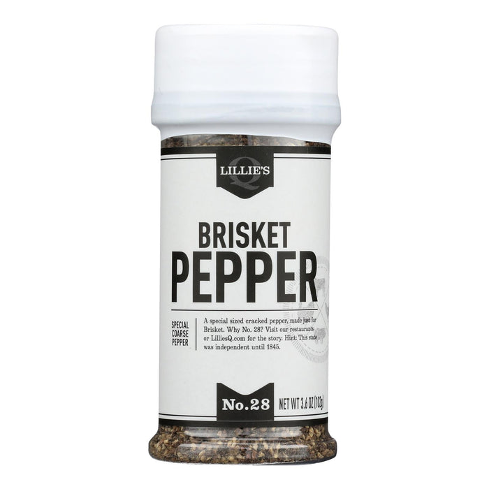 Lillie's Q Brisket Pepper Rub - Case of 6 - 3.6 Oz