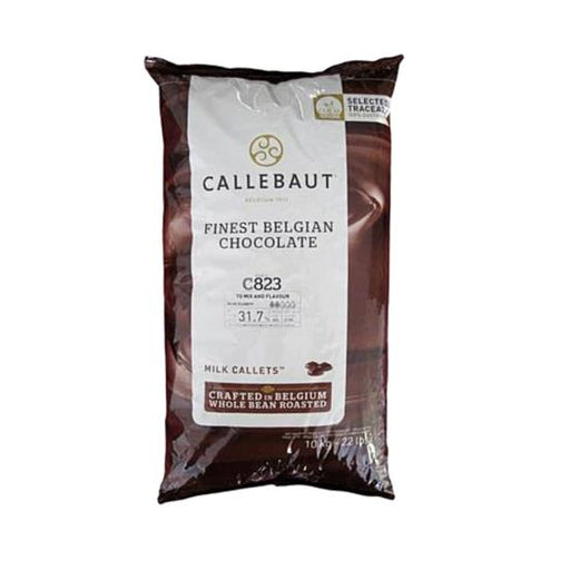 CALLEBAUT C823 CALLETSCALLEBAUT C823 CALLETSSpecialty Food SourceCALLEBAUT C823 CALLETS are premium, high quality chocolate callets made with pure cocoa butter. Delightfully creamy and smooth, they easily melt into a ganache or ot
