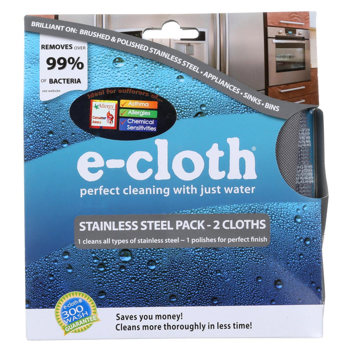 E-Cloth Stainless Steel Cleaning Cloth - 2-Pack