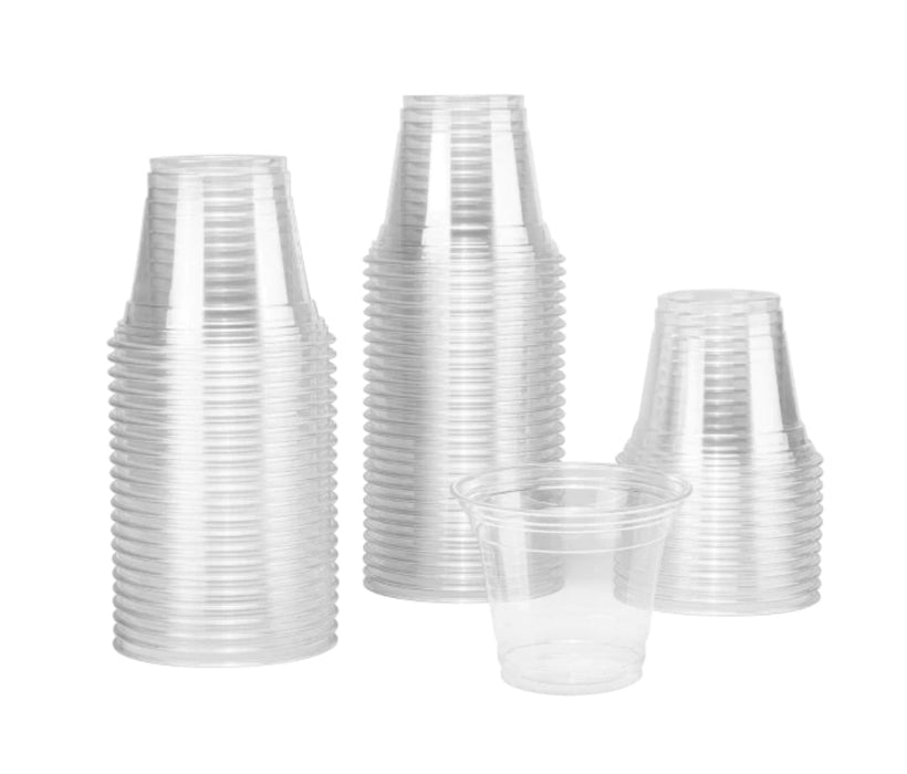 PET Plastic Cold Cups, 9oz, (92mm) - 1,000 pcs