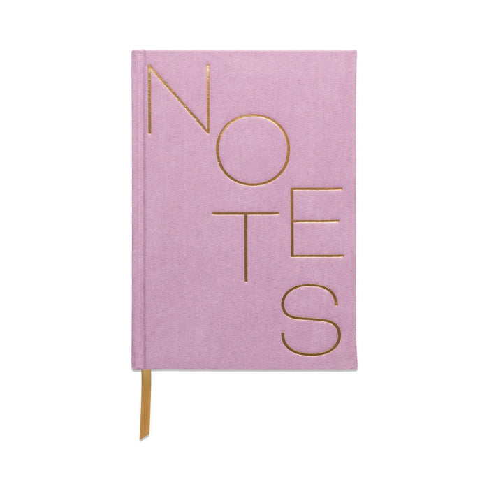 Designworks Ink - 'Lilac' Suede-Cloth Journal w/ Pocket Notes