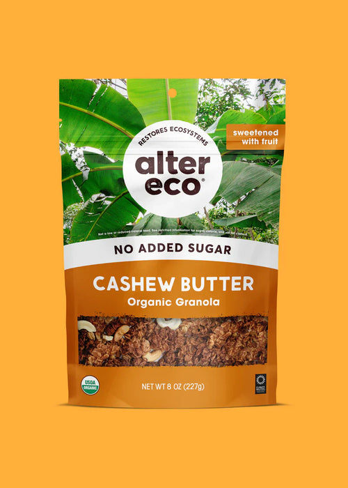 Alter Eco Organic Fair Trade Granola Cashew Butter, 8 Oz (Pack of 6)