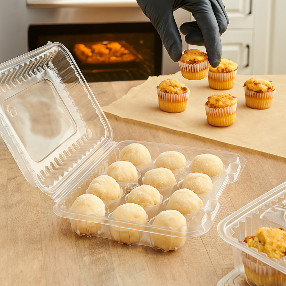 Plastic - 12 Cavity Mini Cupcake Carrier