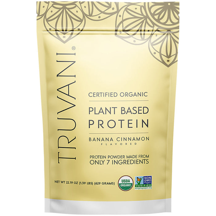 Truvani Banana Cinnamon Plant-Based Protein Powder - 22.19 Oz