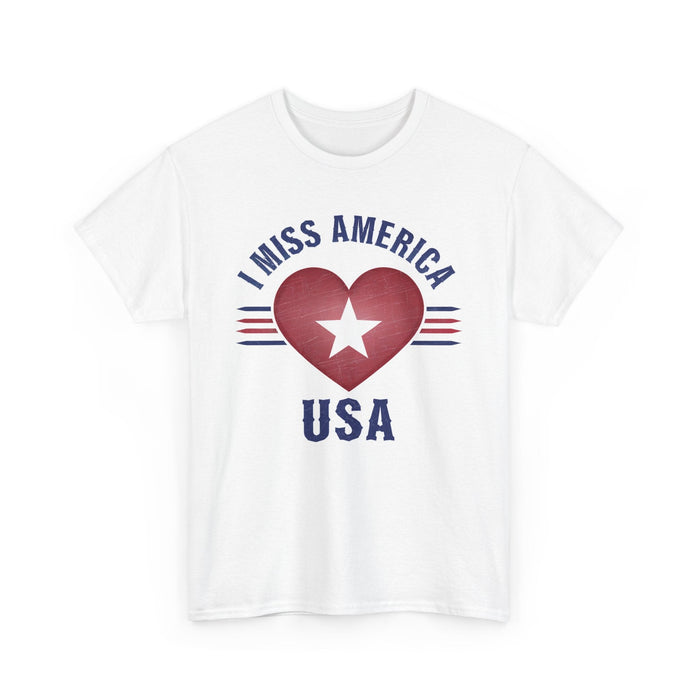 "I Miss America" Heart Unisex Heavy Cotton Tee