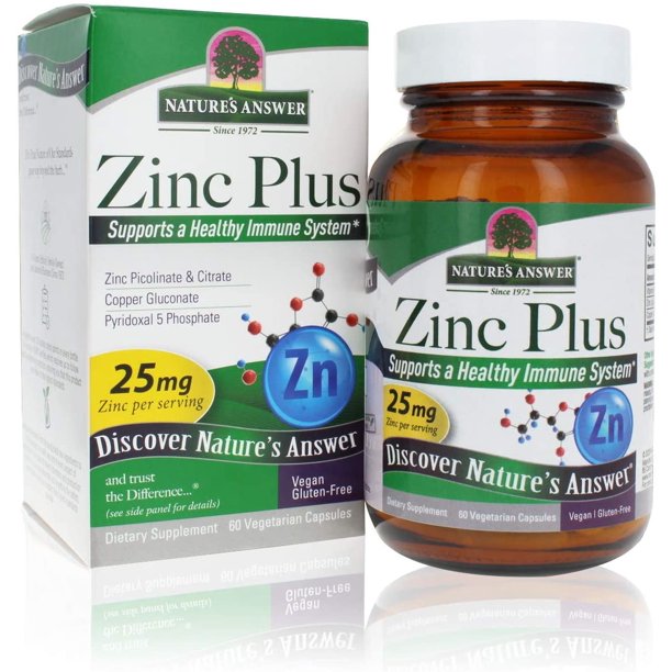 Nature's Answer Zinc Plus, Immune Support, 60 Vegetarian Capsules