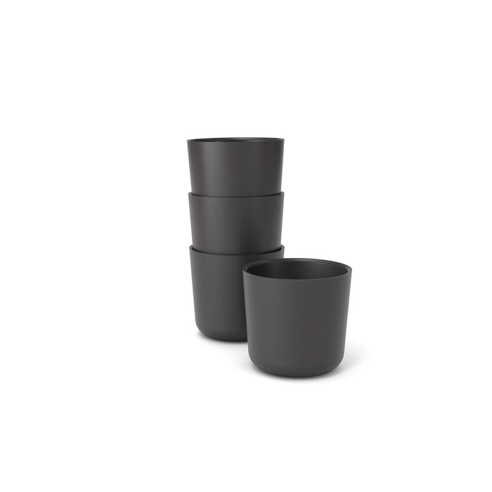 Bamboo Small Cup - 4 Piece Set Black