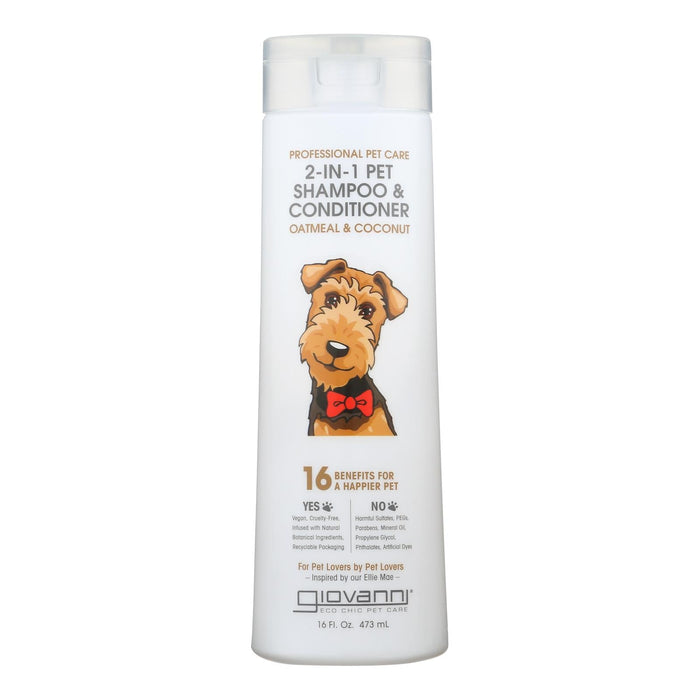 Giovanni Pet Oatmeal & Coconut Shampoo and Conditioner - 16 fl oz