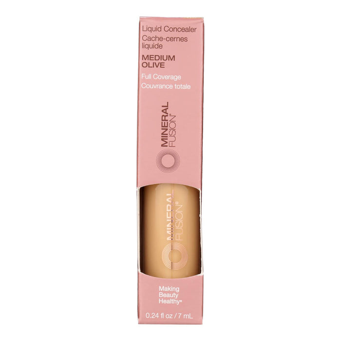 Mineral Fusion Liquid Concealer in Medium Olive, 0.24 Fl Oz