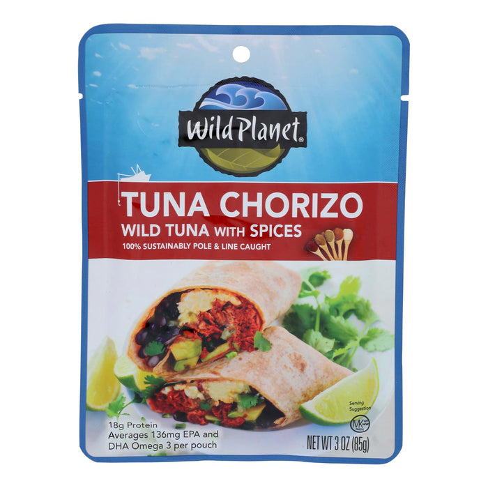 Wild Planet - Tuna Chorizo with Spices (Pack of 24-3oz)