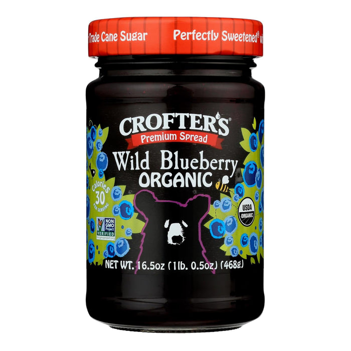 Crofters Premium Wild Blueberry Spread (Pack of 6 - 16.5oz)