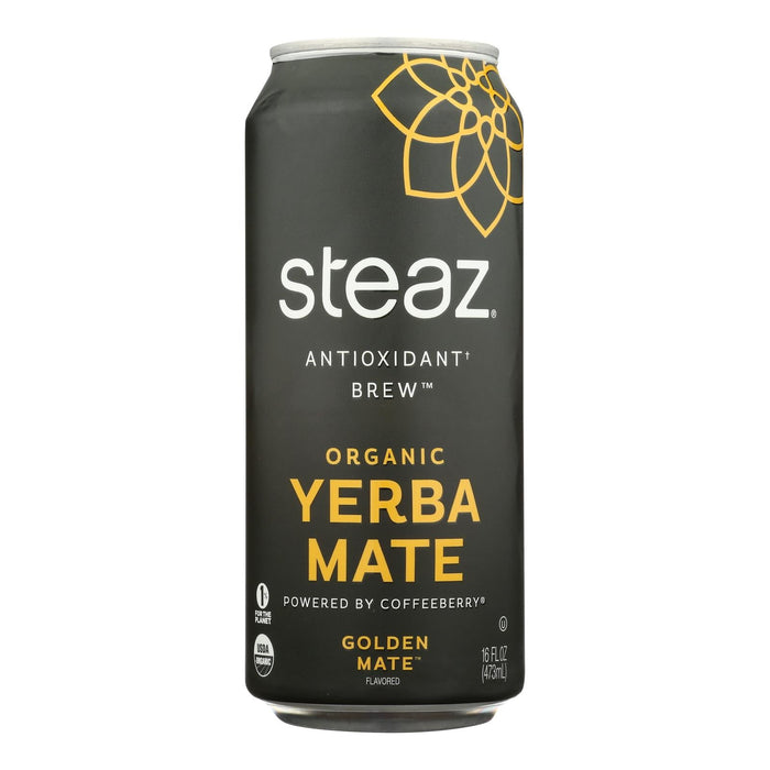 Steaz Gold Mate Yerba Mate 12-Pack, 16 Fl Oz Each