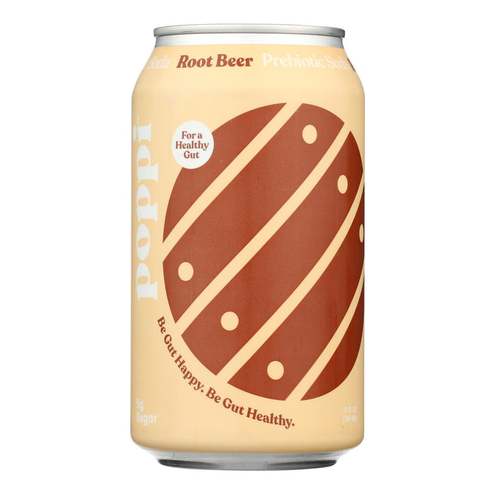 Poppi Prebiotic Root Beer Soda (Pack of 12)