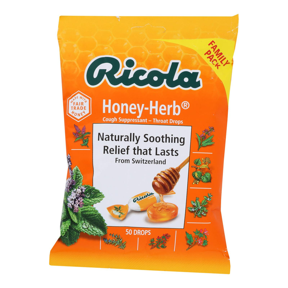Ricola Honey Herb Cough Drops (192 Lozenges, 8 Packs of 24)