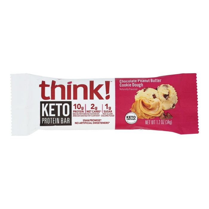 Think! Protein Bars, Chocolate Peanut Butter Cup (10 x 1.2 oz Bars)