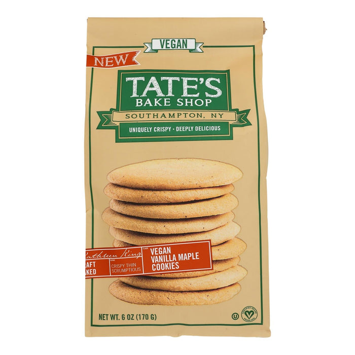 Tate's Bake Shop Vanilla Maple Vegan Cookies (Pack of 6 - 6 Oz)