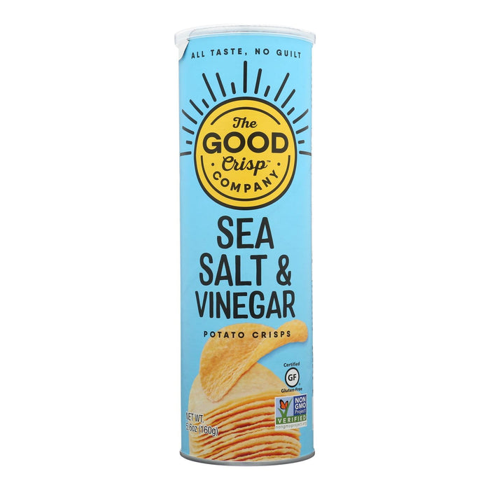 The Good Crisp Company Potato Chips Salt & Vinegar (Pack of 8 - 5.6 Oz)