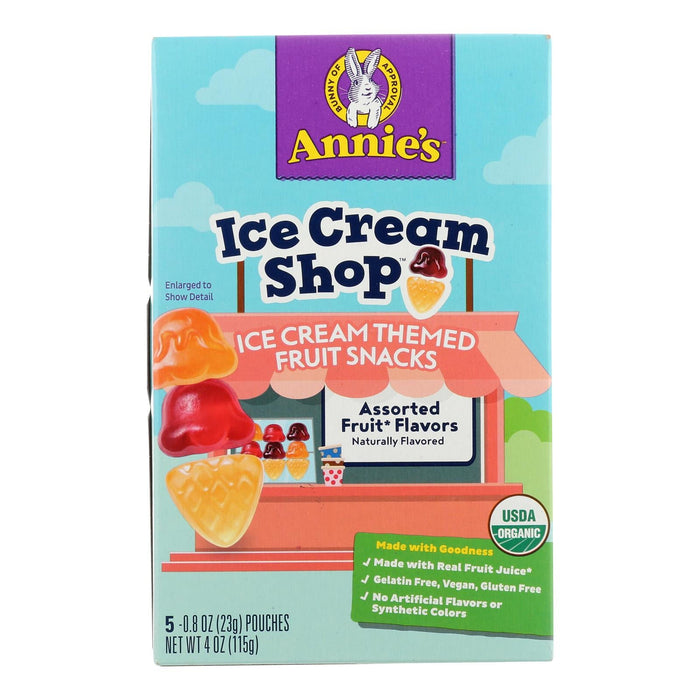Annie's Homegrown Fruit Snack Ice Cream Shop, 10 Pack, 4 oz. Each