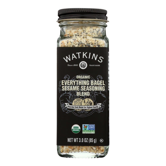 Watkins Seasoning Ever-Thyme Bagels Sesame - Case of 3 - 3 Oz