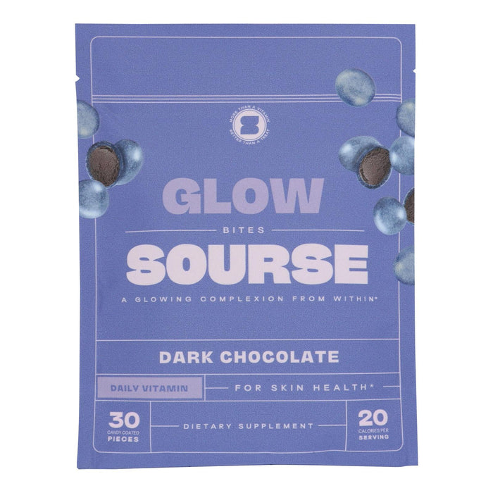 Glow Bites Vitamin Infused Chocolate, 6 Pack (2.2 Oz each)