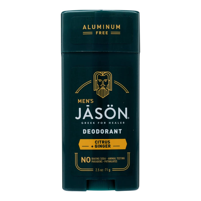 Jason Natural Deodorant Stick, Citrus Ginger, 2.5 oz Each