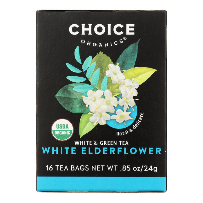Choice Organic Teas - Tea Whit Elderflower (Pack of Sixteen Bags)