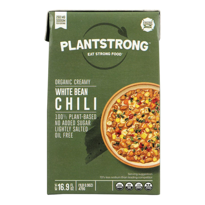Plantstrong Creamy White Bean Chili, 16.9 fl oz, Pack of 6