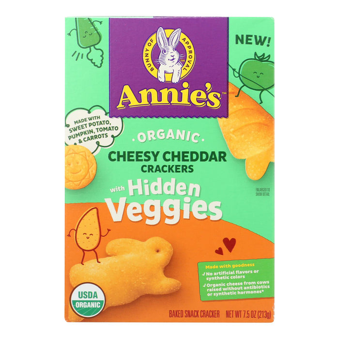 Annie's Homegrown Crackers, Cheddar & Veggie Variety, 12 Pack, 7.5 Oz Each