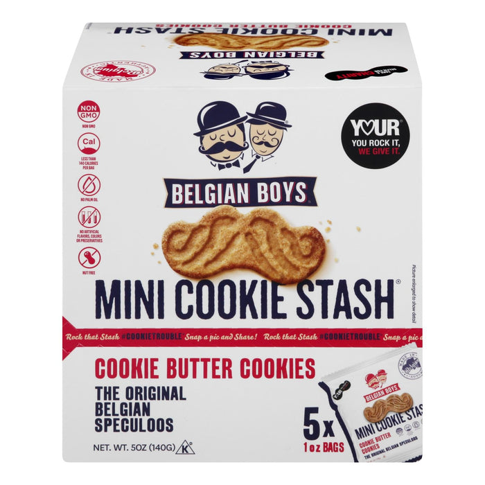 Belgian Boys Cookie Butter Mini Stash, 8 Count 5.1 Oz